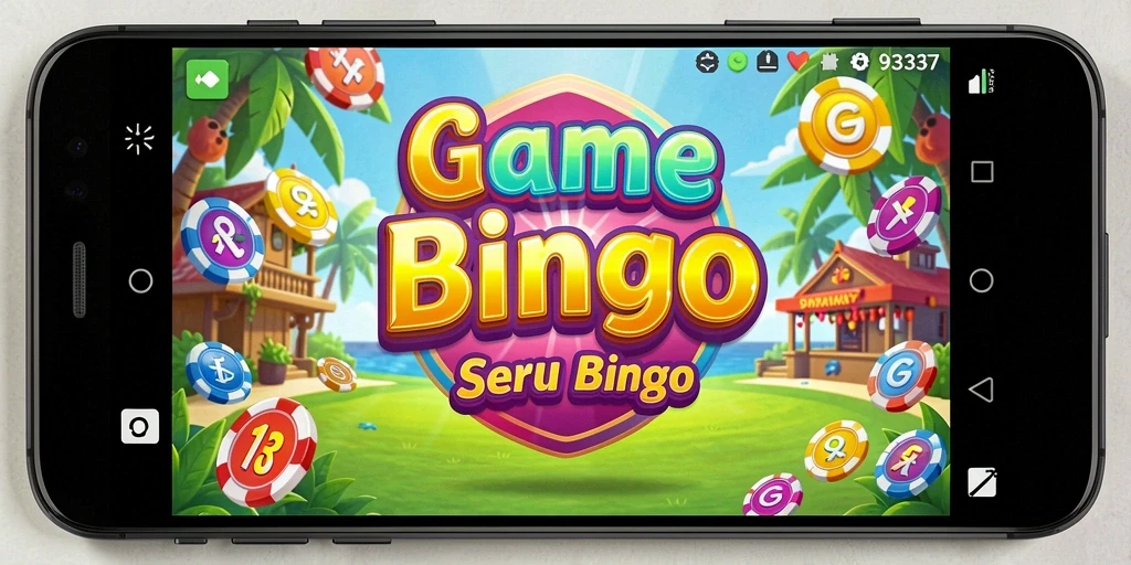 Screenshot gameplay Bingo dari 93337 yang menampilkan kartu dan suasana permainan.