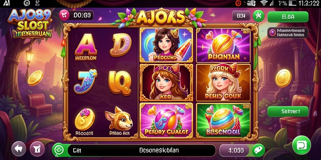 Tampilan gameplay menarik dari AJO89 saat memutar slot.
