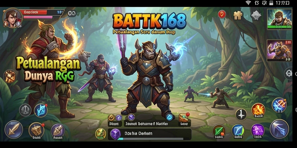 Tangkapan layar menunjukkan gameplay seru di dunia RPG BATIK168.
