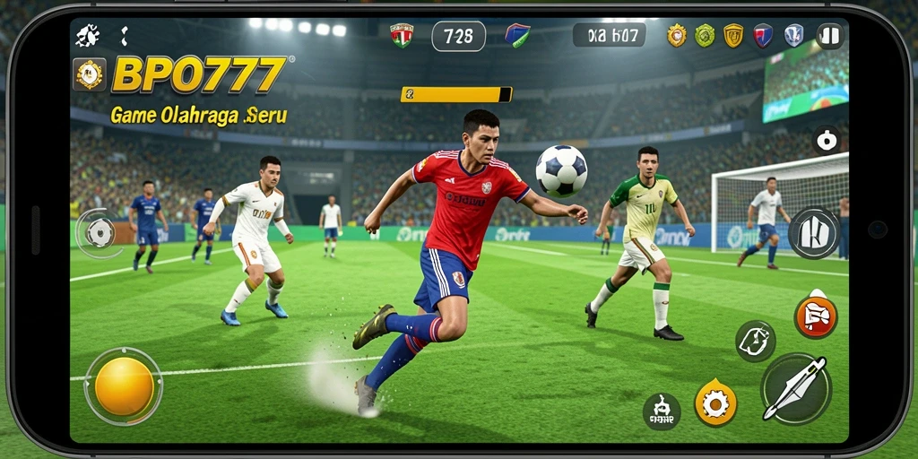 Tangkapan layar gameplay <strong>BPO777</strong> menunjukkan aksi seru dalam pertandingan olahraga.