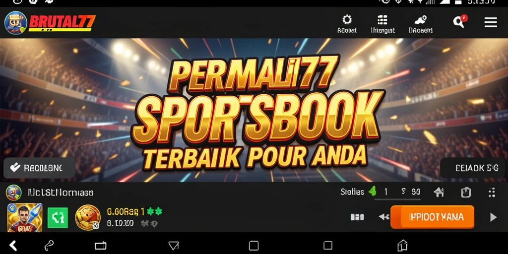 Tampilan gameplay aplikasi Sportsbook BRUTAL77 yang menarik.