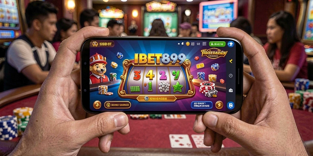 Tampilan gameplay IBET899 dengan desain kasino yang realistis dan mengesankan.