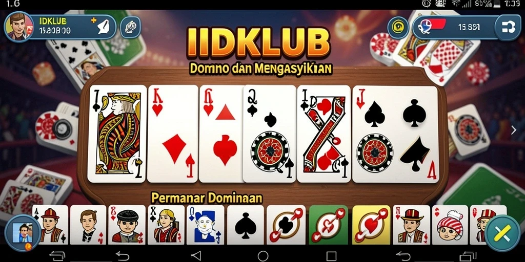 Gameplay seru IDKLUB yang menampilkan teknik bermain Domino.