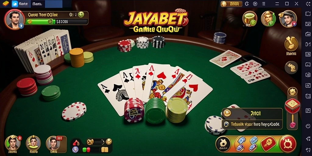 Tampilan menarik gameplay QiuQiu JAYABET yang mendebarkan.