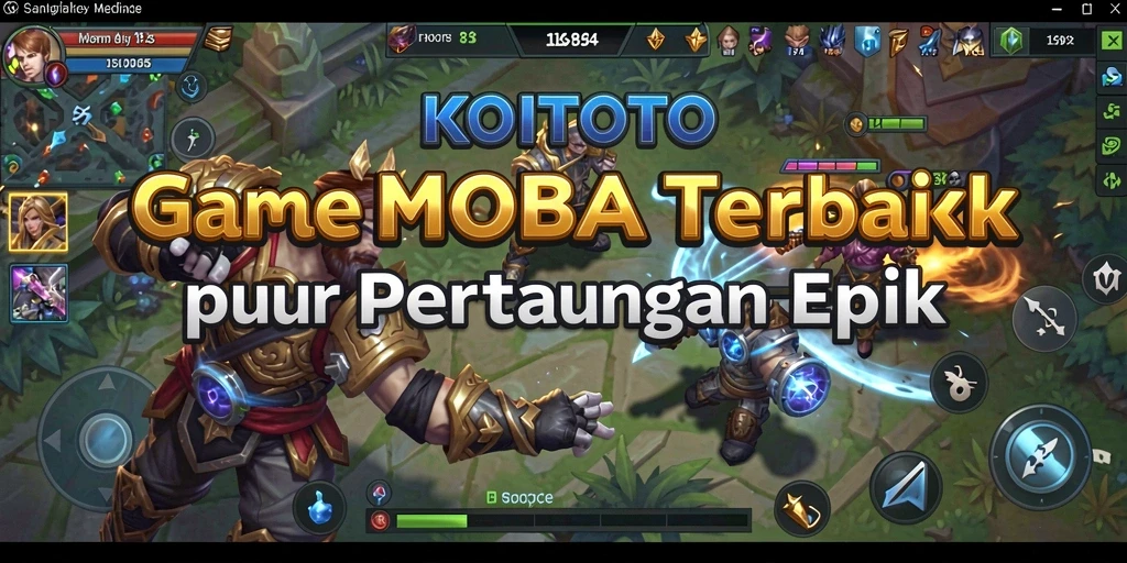 Tampilan gameplay seru dari KOITOTO dalam aksi MOBA.