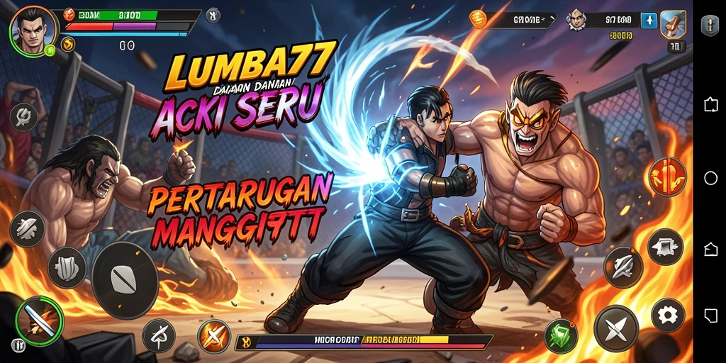 Tangkapan layar utama LUMBA77 menunjukkan aksi pertarungan yang mendebarkan.