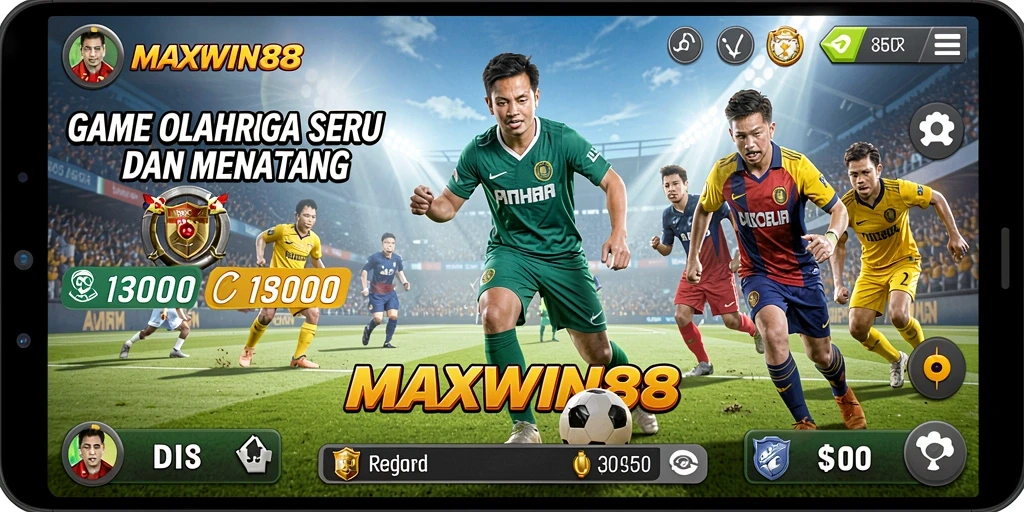 Tampilan gameplay seru dari <strong>MAXWIN88</strong> dengan aksi olahraga yang mendebarkan.