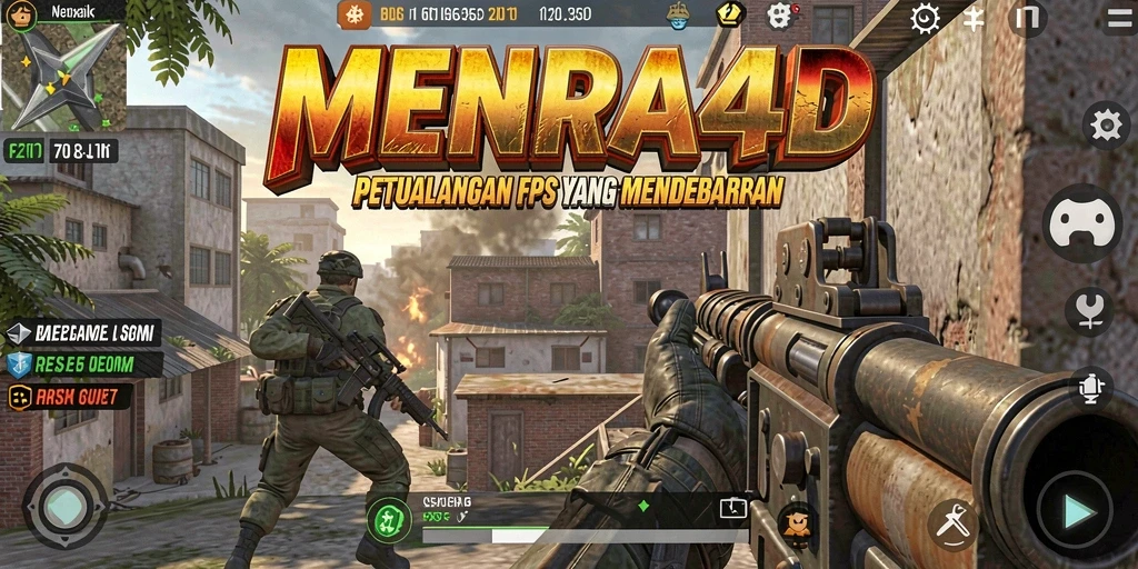 Gambaran gameplay menarik di MENARA4D dengan aksi tembak-menembak.