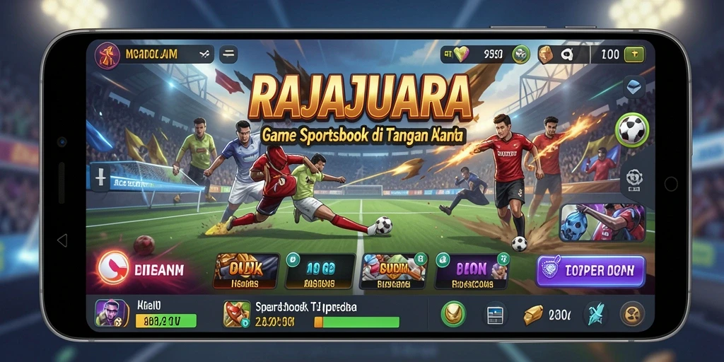 Tampilan utama gameplay RAJAJUARA yang menarik dan interaktif.