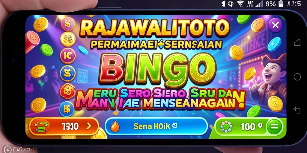 Tampilan gameplay seru dalam RAJAWALITOTO dengan suasana bingo yang menegangkan.