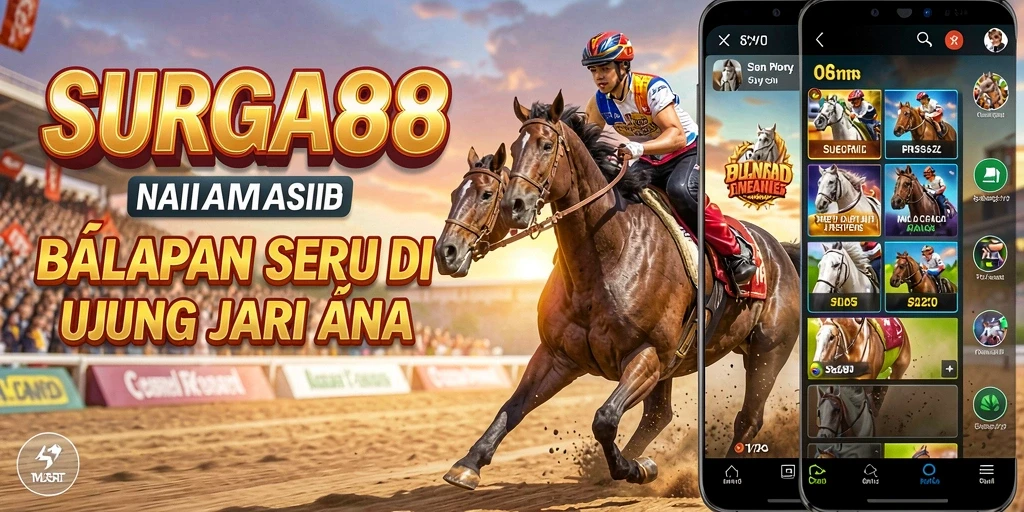 Screenshot SURGA88 menampilkan aksi balapan yang mendebarkan di lintasan penuh tantangan.