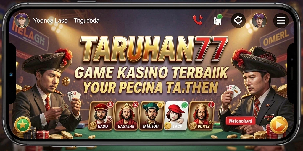 Tampilan permainan Kasino yang penuh warna dan menegangkan.