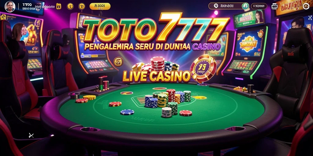 Screenshot gameplay TOTO777 yang menampilkan dealer langsung dalam aksi.
