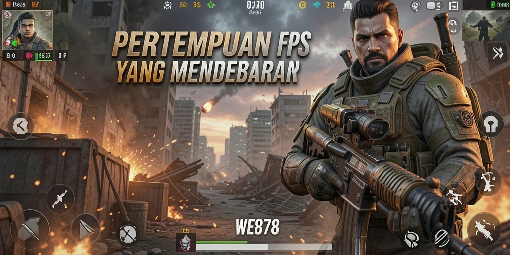 Screenshot gameplay menunjukkan aksi menegangkan dalam <strong>WE878</strong>.
